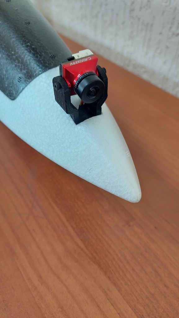 Free STL file AtomRC Swordfish nose camera mount, 19mm・3D printer