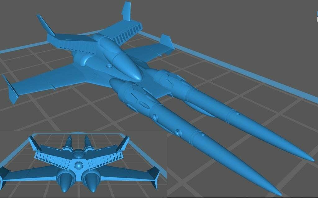 Free STL file Ronin Aerospace Fighter・3D printable object to download・Cults
