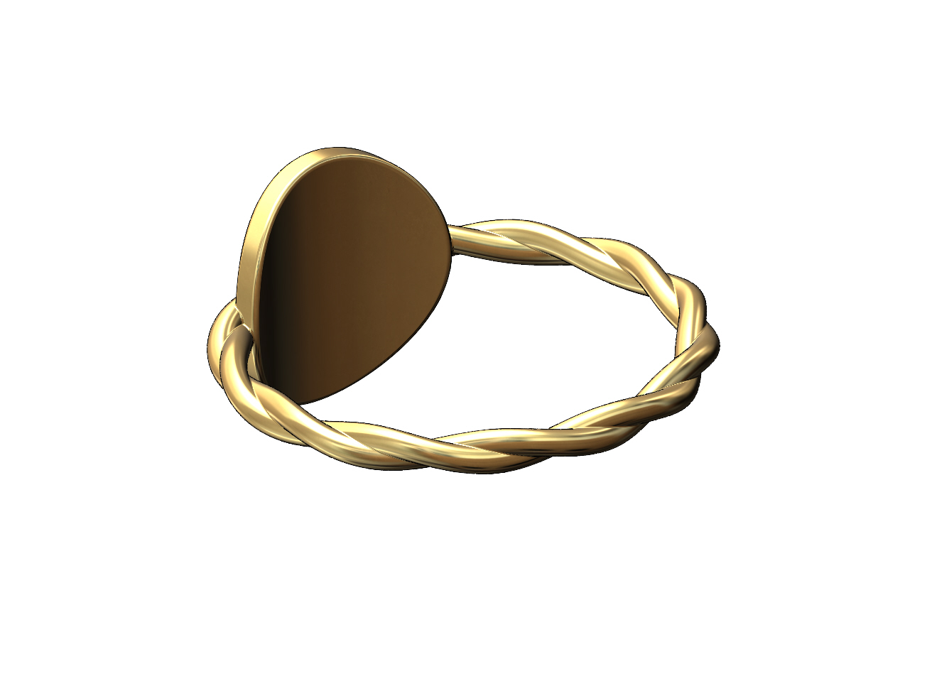 STL file Braided rope coin ring US sizes 5to9 3D print model・3D ...