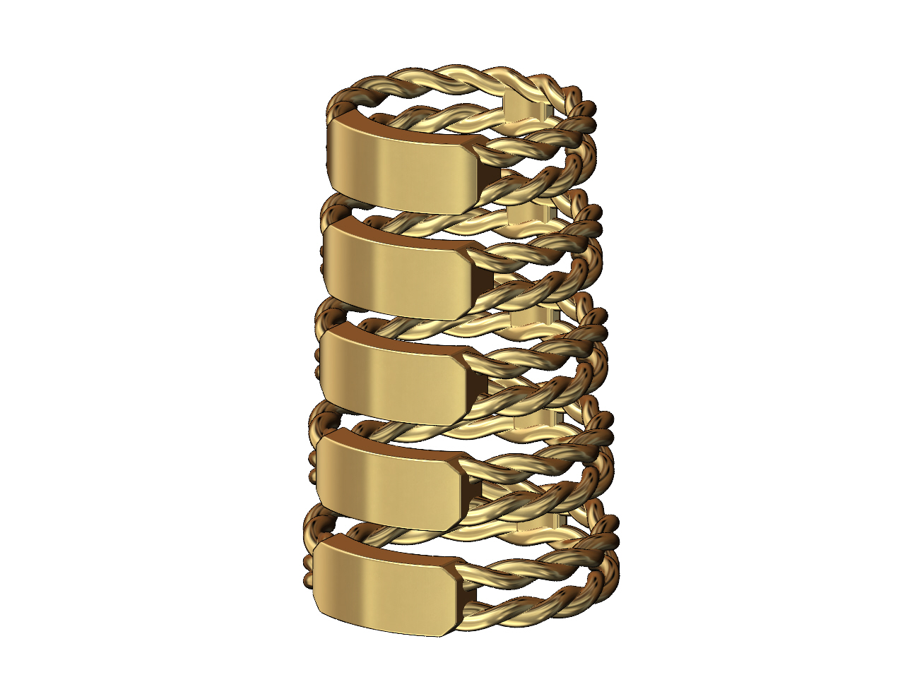 STL file Double braided wire tag ring 3D print model 💍・3D printable ...