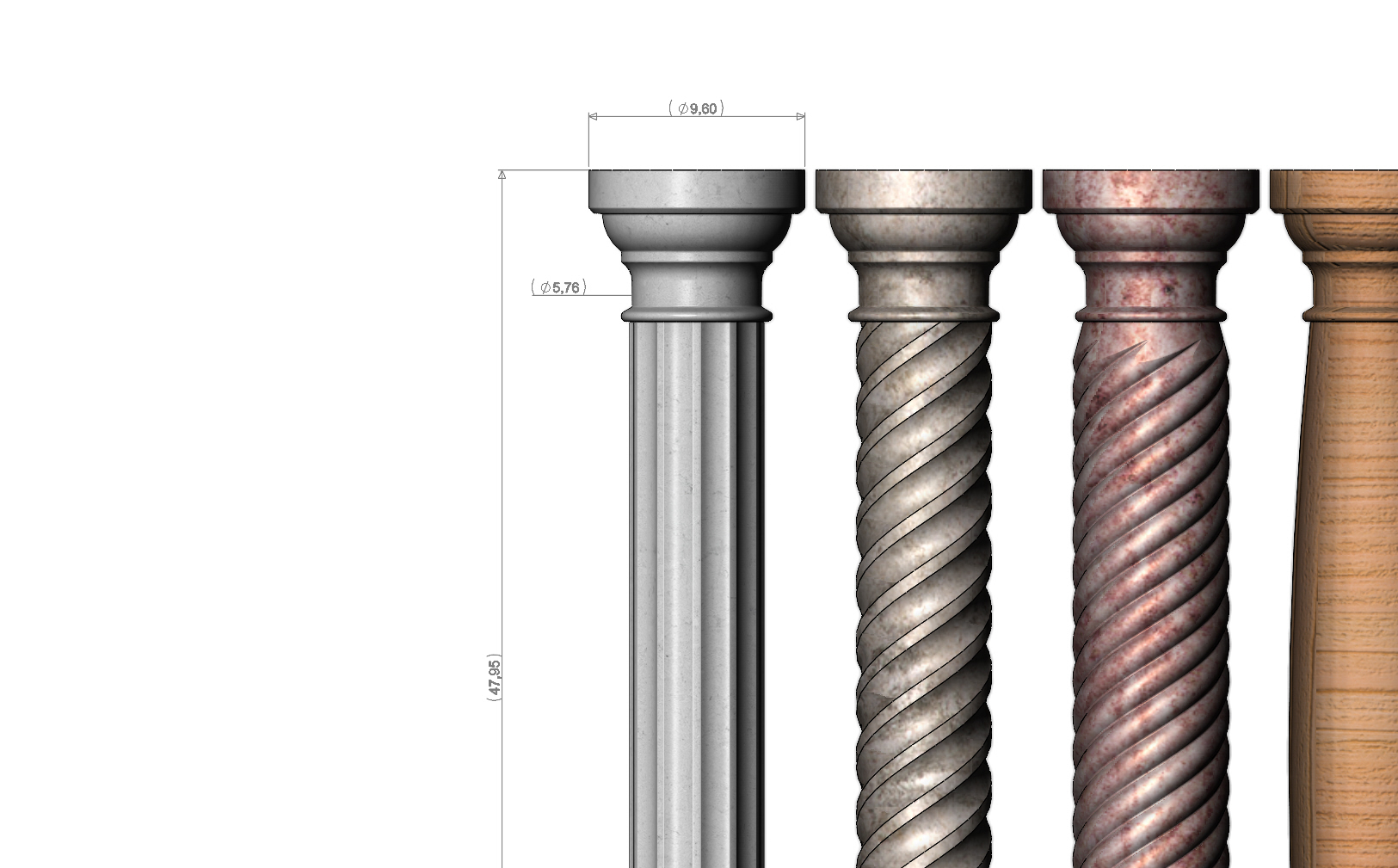 STL file Miniature model making columns 3D print model 🏛️・3D printer ...