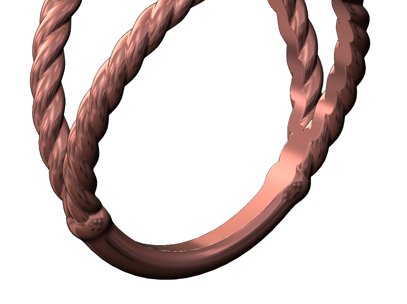 STL file Oval twisted wire signet ring 3D print model 💍・3D printing ...