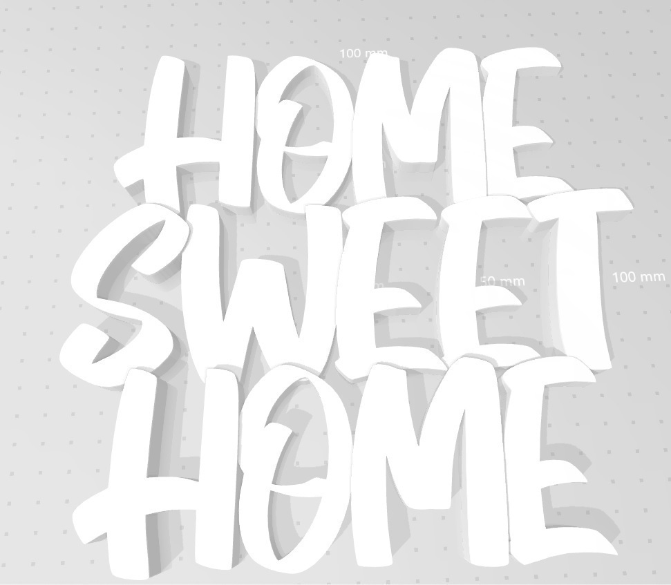 Archivo STL Hogar dulce hogar・Diseño de impresión en 3D para descargar