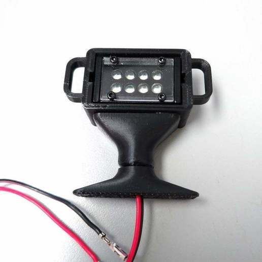 Download free STL file Swivel spotlight RC 1/10 scale • Template to 3D