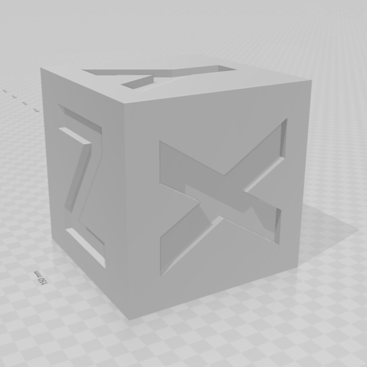 Download free STL file CALIBRATION CUBE 5 X 5 CM • 3D printable
