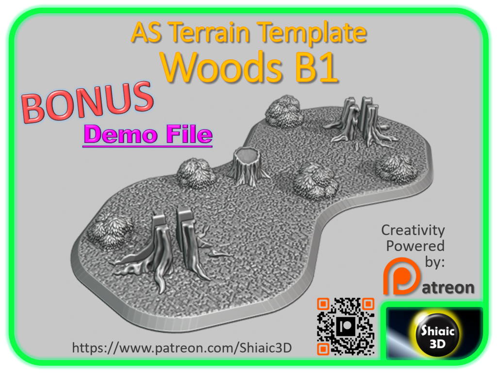 Free STL file AS Terrain Template - Woods B1 🧸・3D printable model to ...