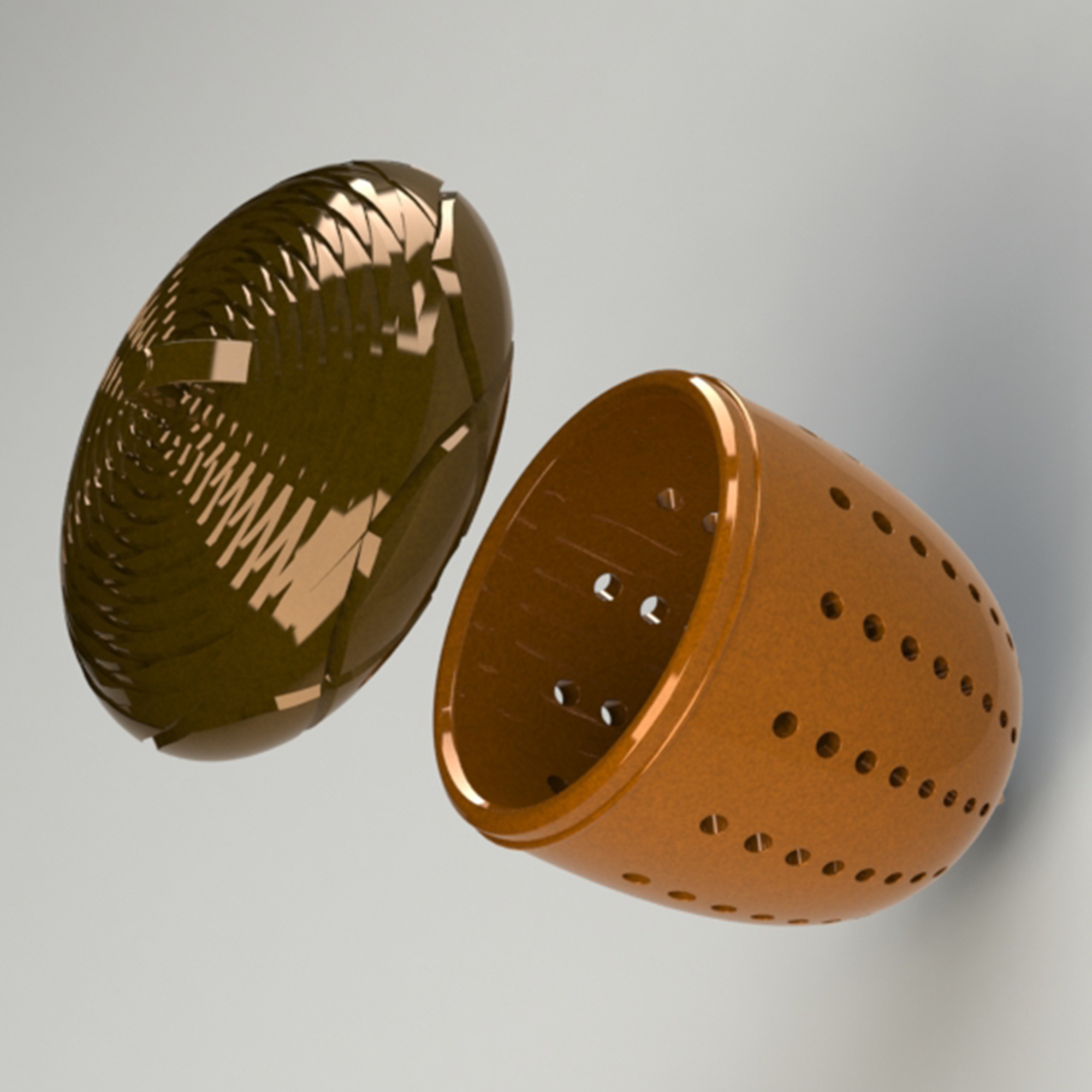 Download STL file acorn tea strainer • 3D printer design ・ Cults