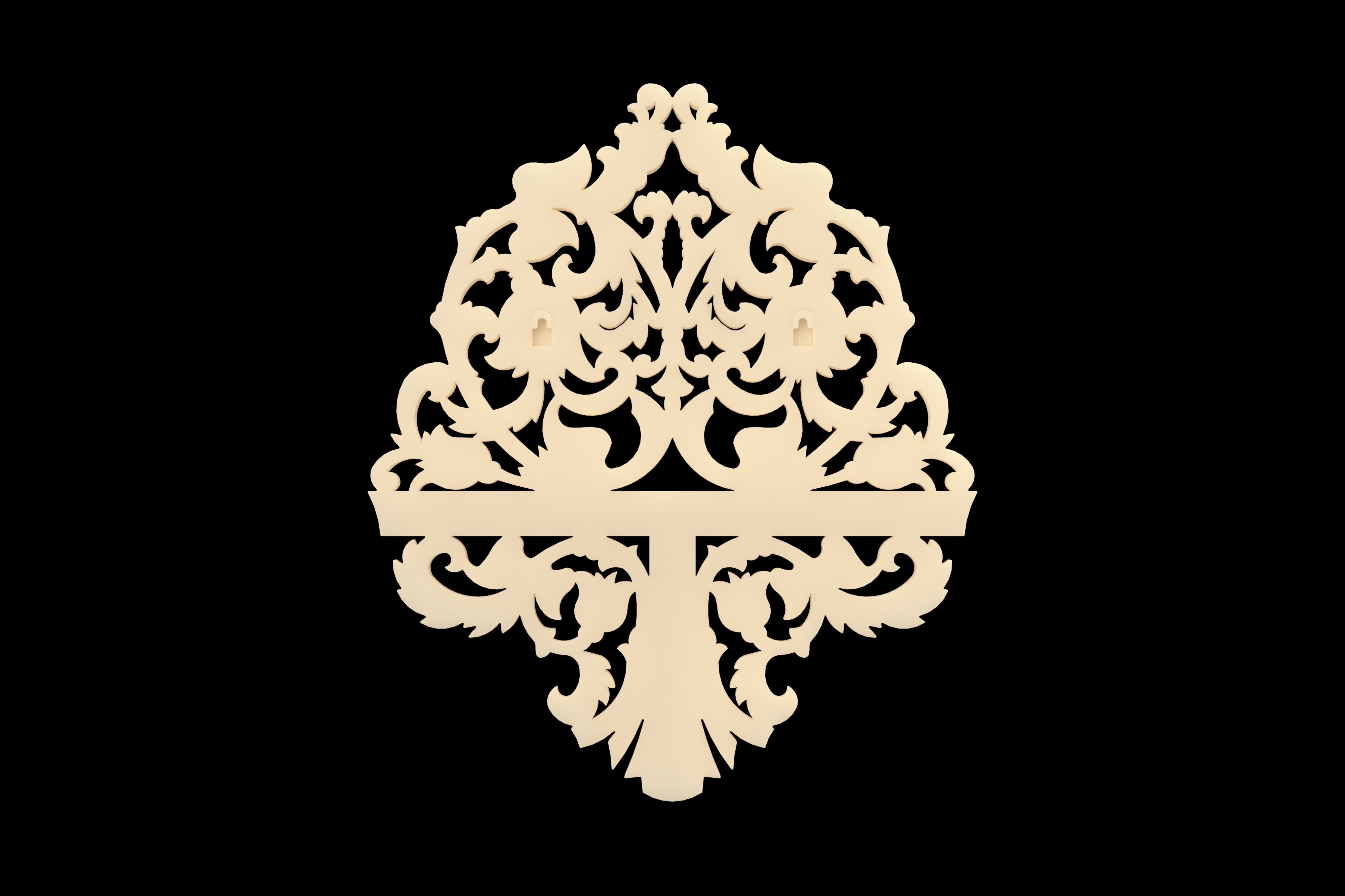 STL file Carved wall shelf・3D printer model to download・Cults