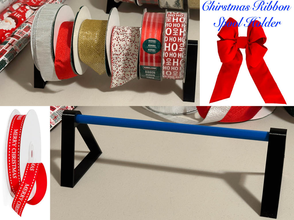Free 3D file Ribbon Spool Holder 🎀・3D printable design to download・Cults