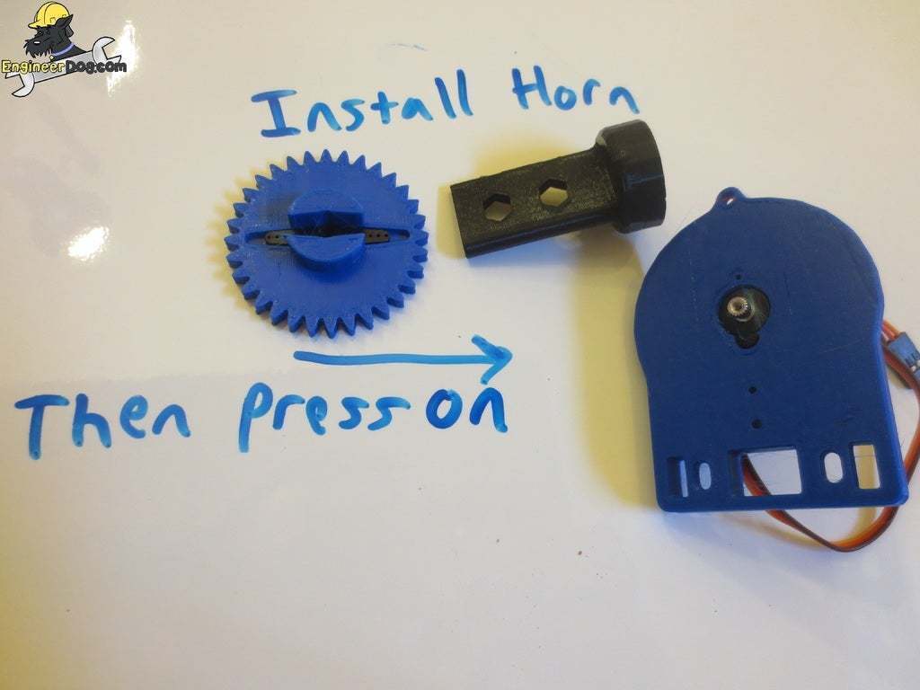 Free STL file Rack & Pinion Linear Actuator Servo Joint Module *Tiny ...