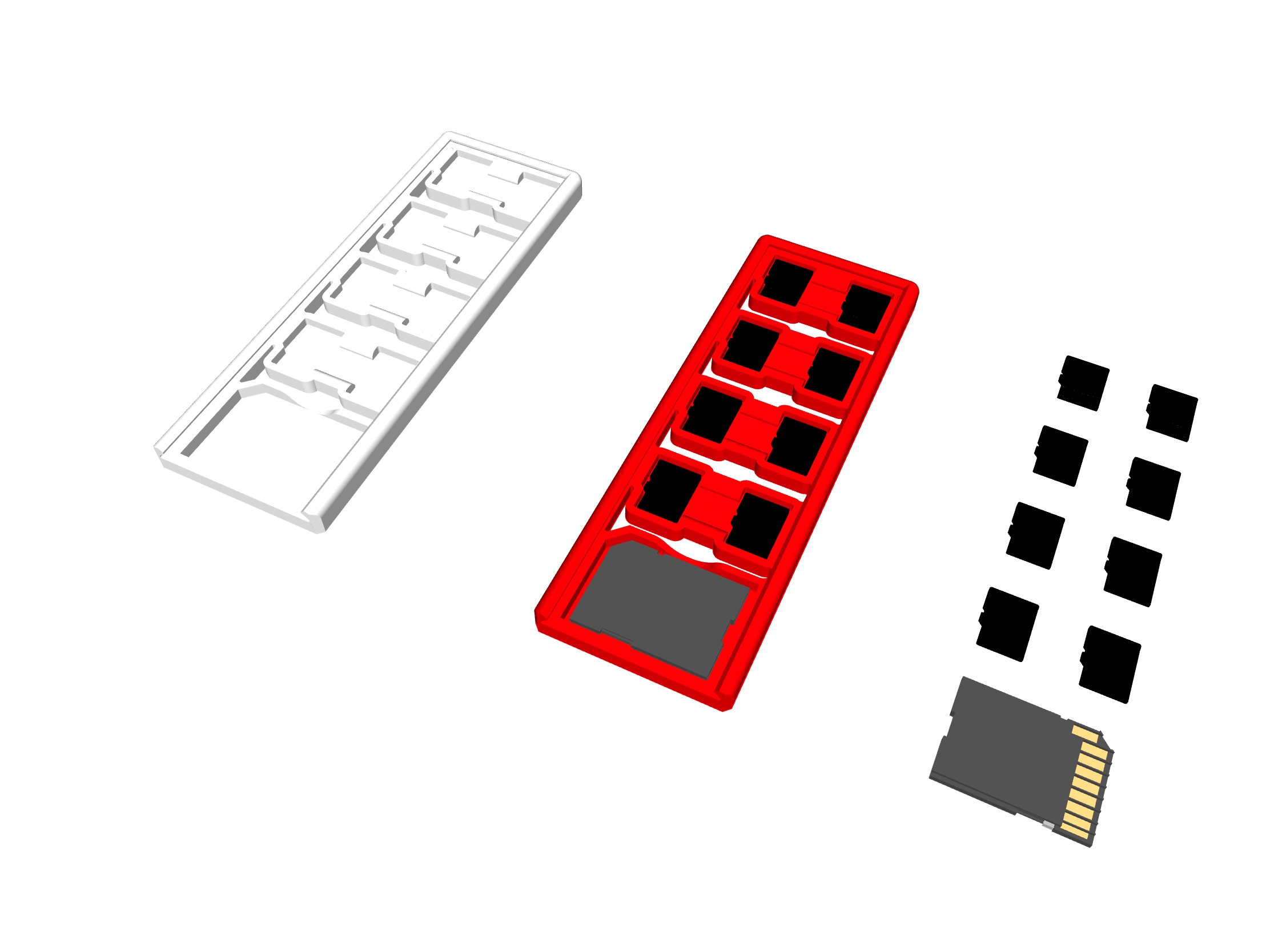 Download STL file Micro SD card organizer • 3D print model ・ Cults