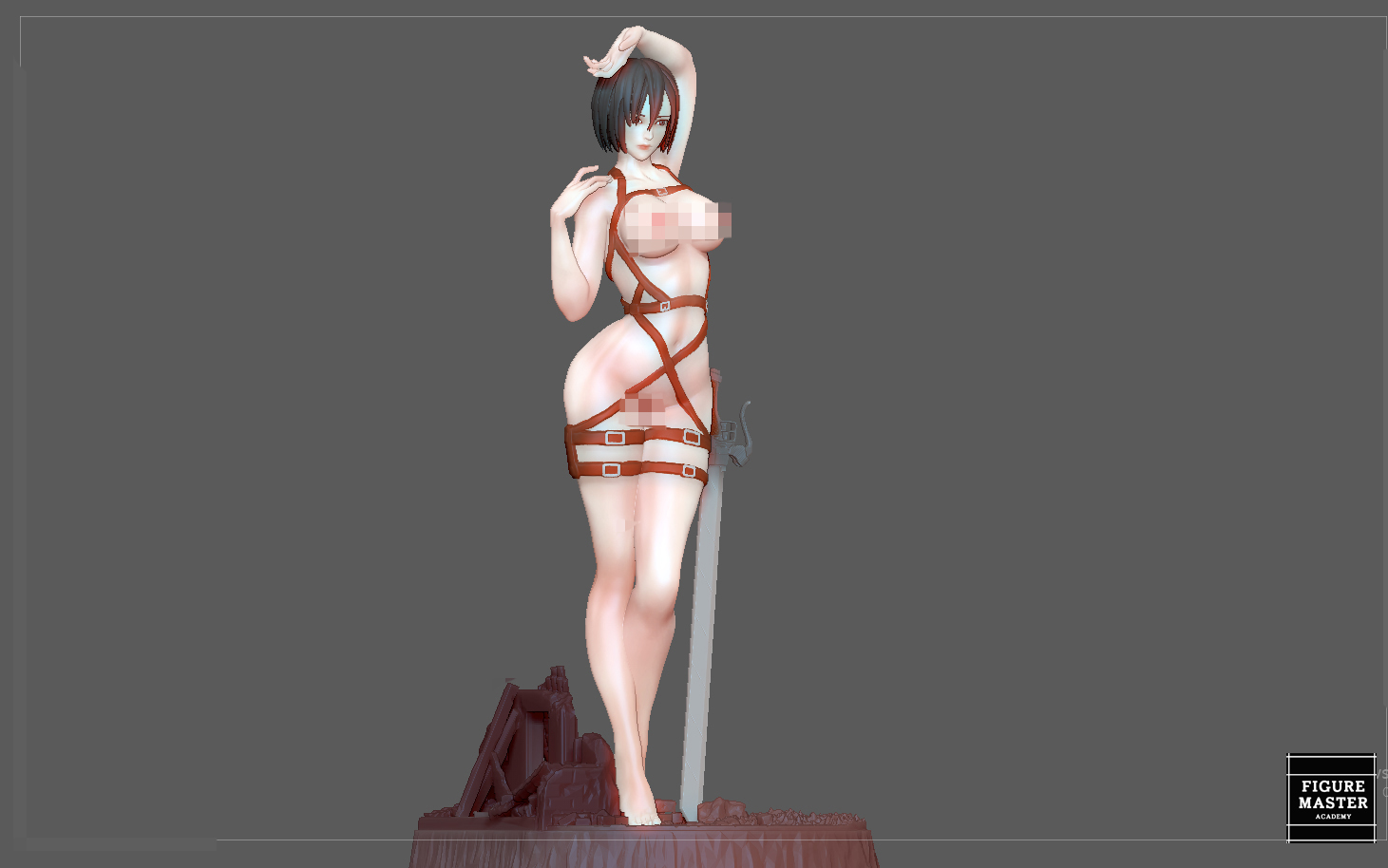 Naked mikasa