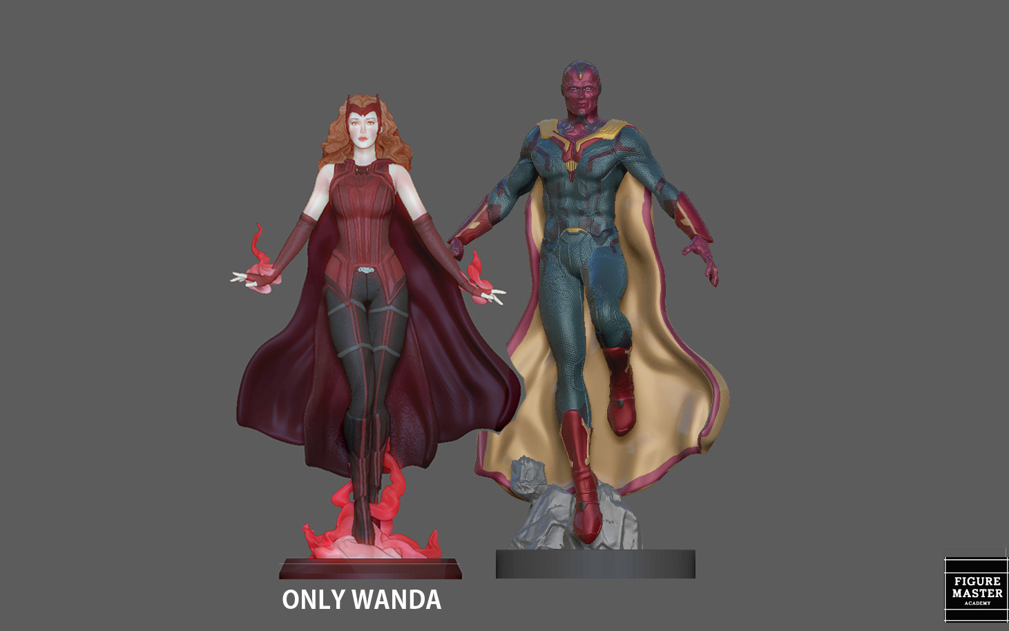 STL file SCARLET WITCH FROM MARVEL MCU DRAMA WANDA VISION CHARACTER 🧙‍♀ ...