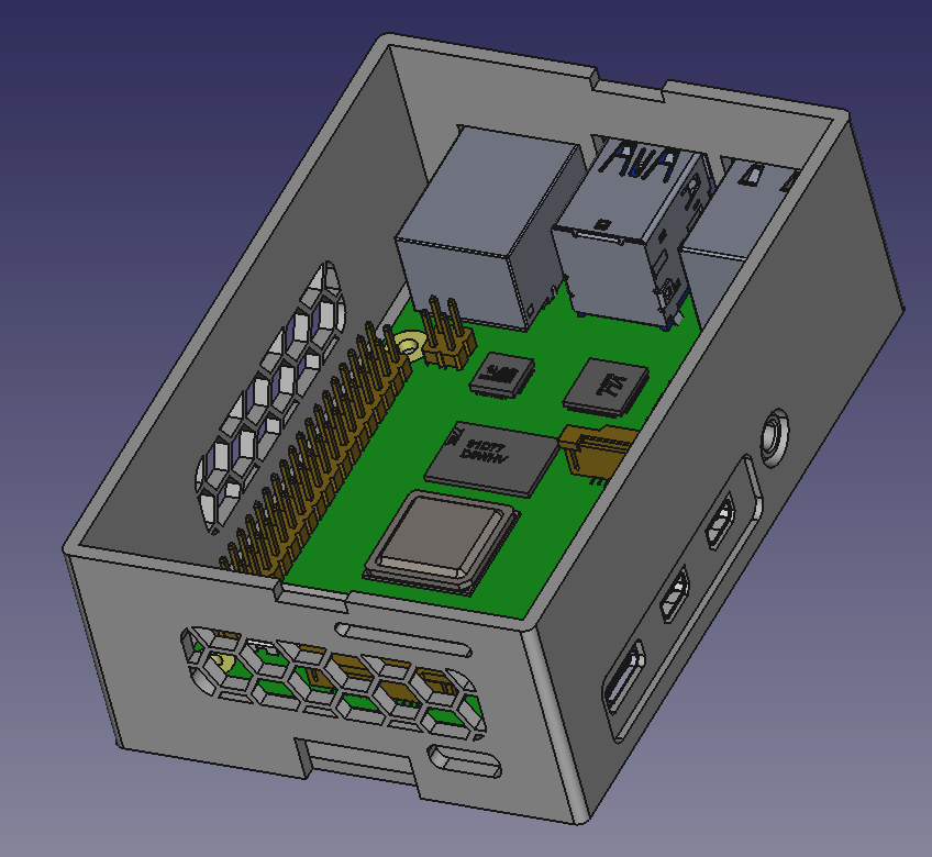 Free STL file Raspberry Pi 4B case with Fan mount・3D printable model to ...