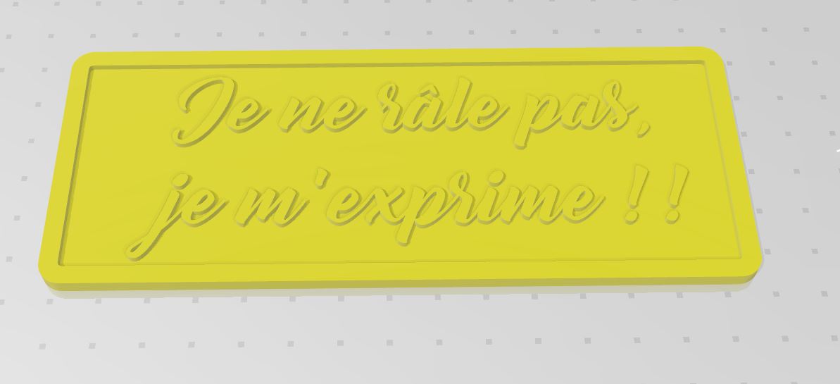 Archivo STL No me estoy quejando, me estoy expresando". 🏠・Idea de