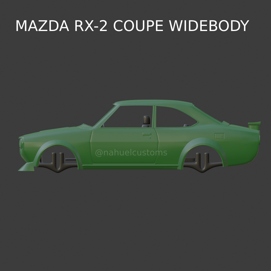STL file Mazda RX-2 Coupe Widebody - RX2 - Car body・3D printer model to ...