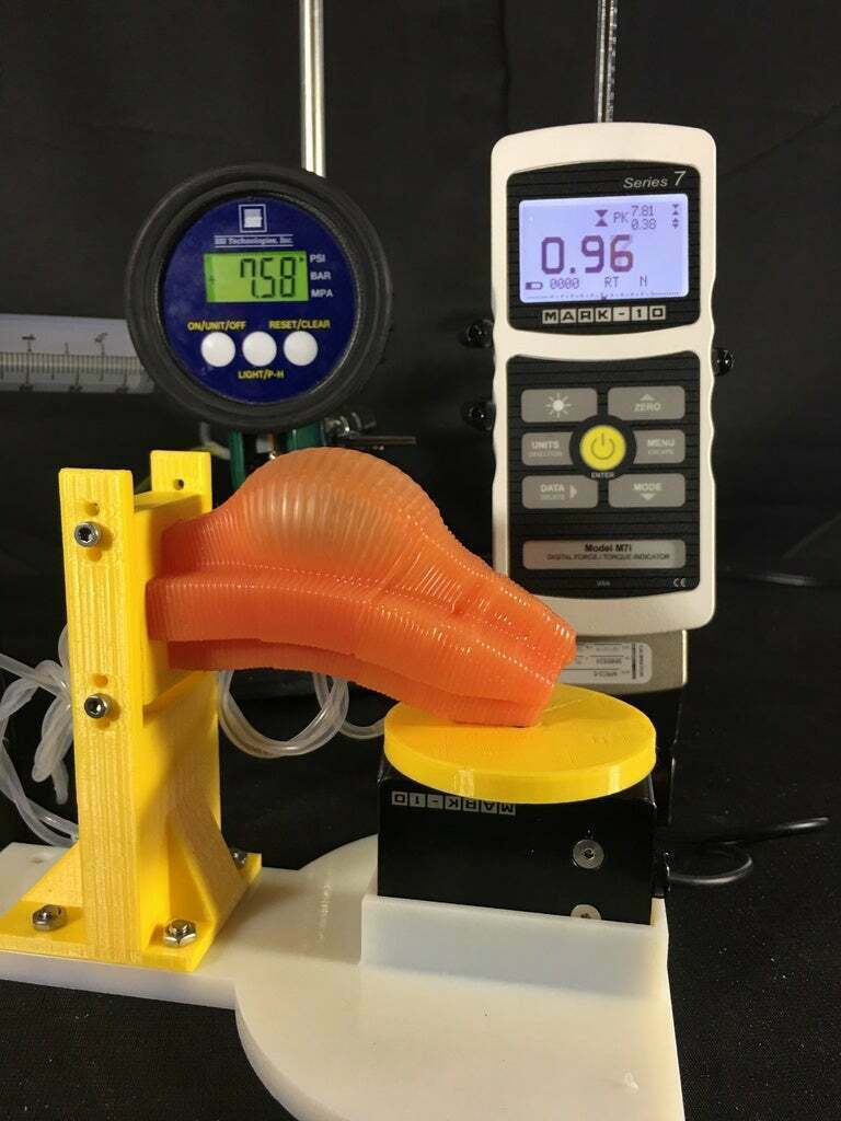 Free STL file Blocked force test setup for soft actuators・3D printing ...