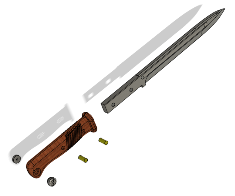 STL file kar bayonet 98 🔫・3D printing idea to download・Cults