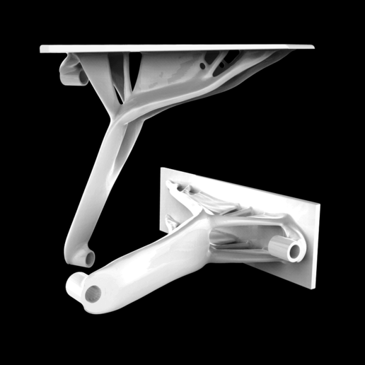 Download 3D model Generative shelf bracket ( Heavy duty) ・ Cults
