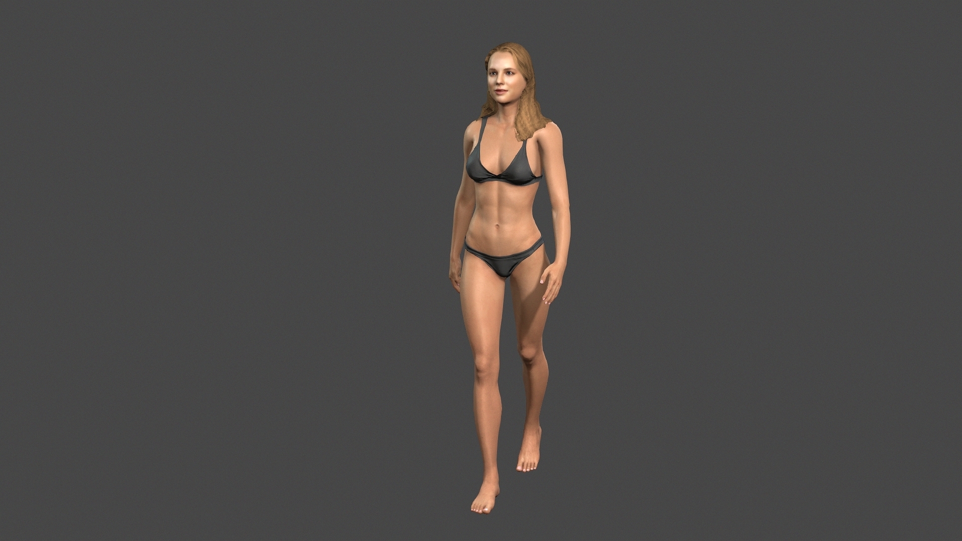 Beautiful Woman -Rigged and animated for Unity