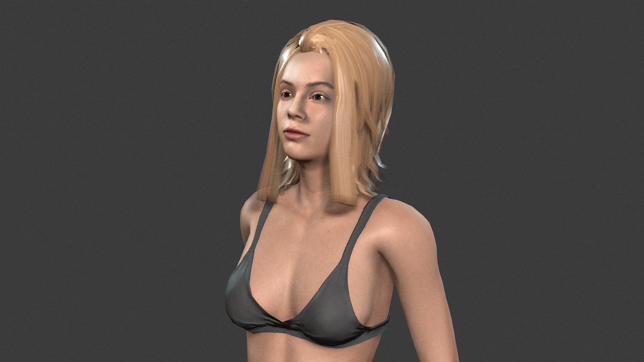 Beautiful Woman -Rigged 3d character