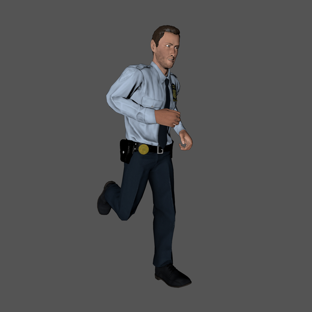 Файл 3D Animated Police Officer-Rigged 3d game character Low-poly 3D ...