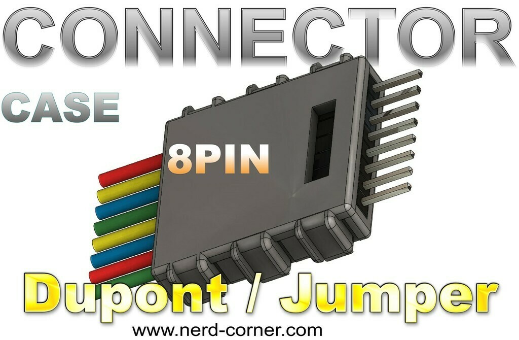 Archivo 3D Gratuito Carcasa Del Conector Dupont 8Pin Idea De Impresi n archivo-3d-gratuito-carcasa-del-conector-dupont-8pin-idea-de-impresi-n