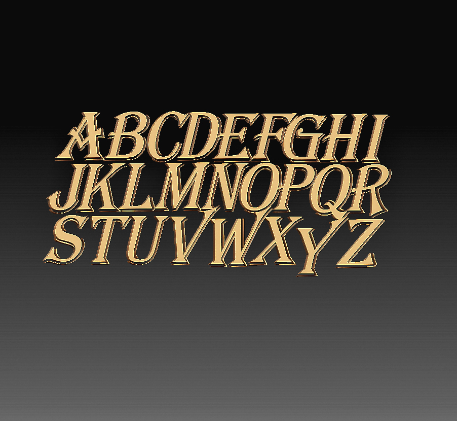 Free 3D file Letters of the alphabet 🎨・3D print design to download・Cults