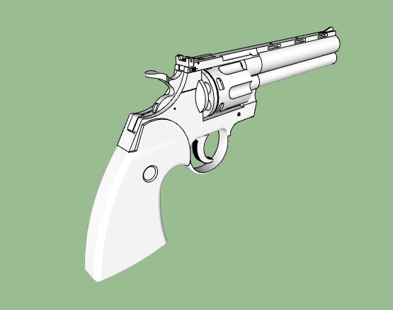 STL file Revolver - Colt Python 🎲・3D printing design to download・Cults