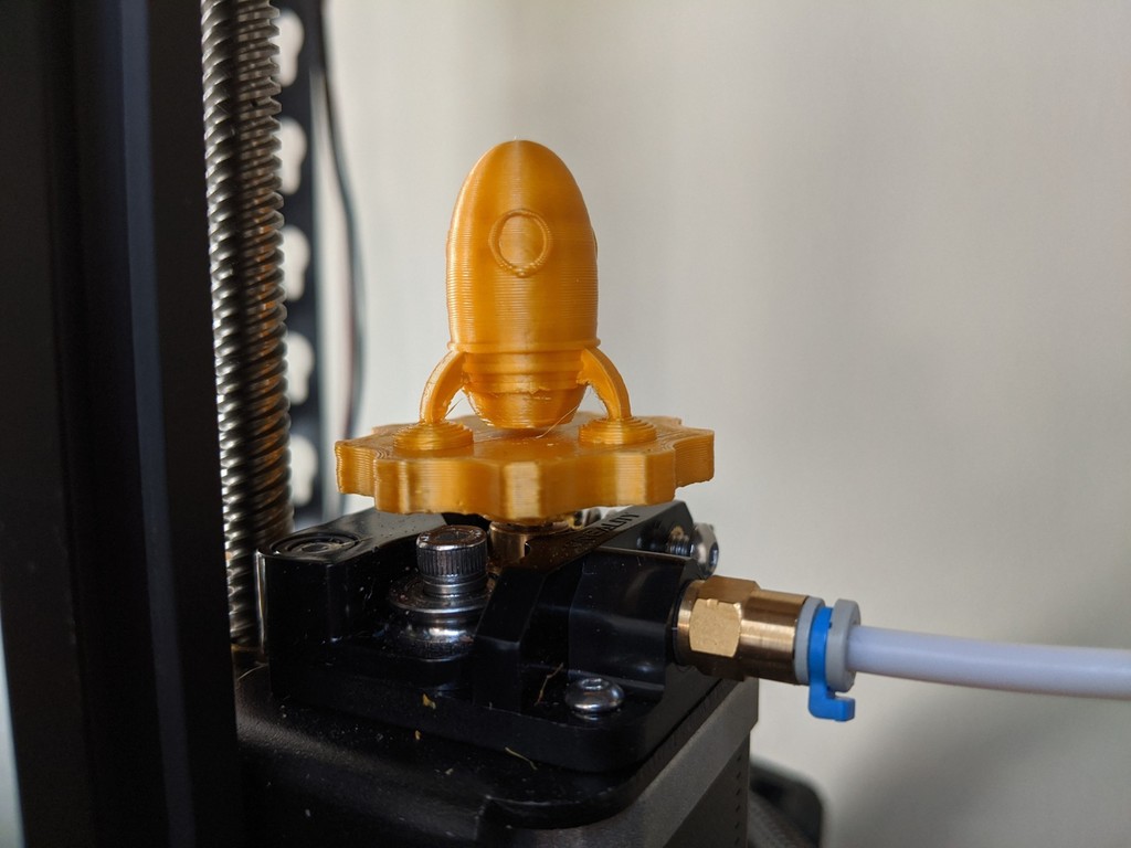 Free 3D file Rocket Ship Extruder Knob for Ender 3 Pro・Template to ...