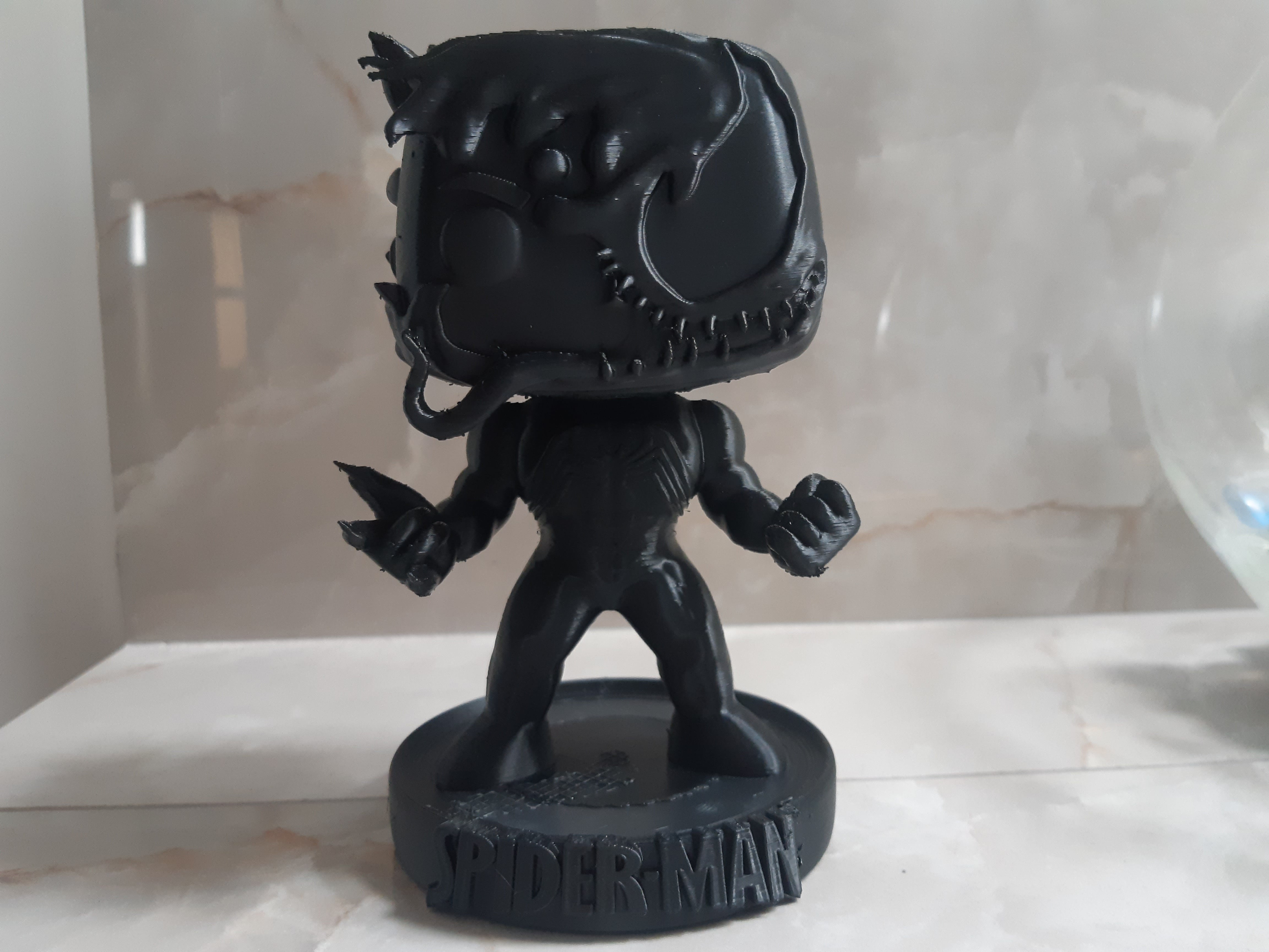 Archivo STL funko pop style venom spiderman 🦸‍♂️・Plan para descargar y ...