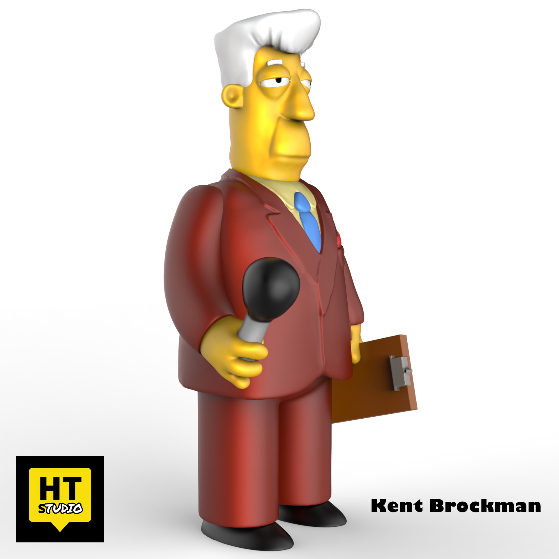 Файл STL Kent Brockman The Simpsons 👽・3D-печатная модель для загрузки・Cults