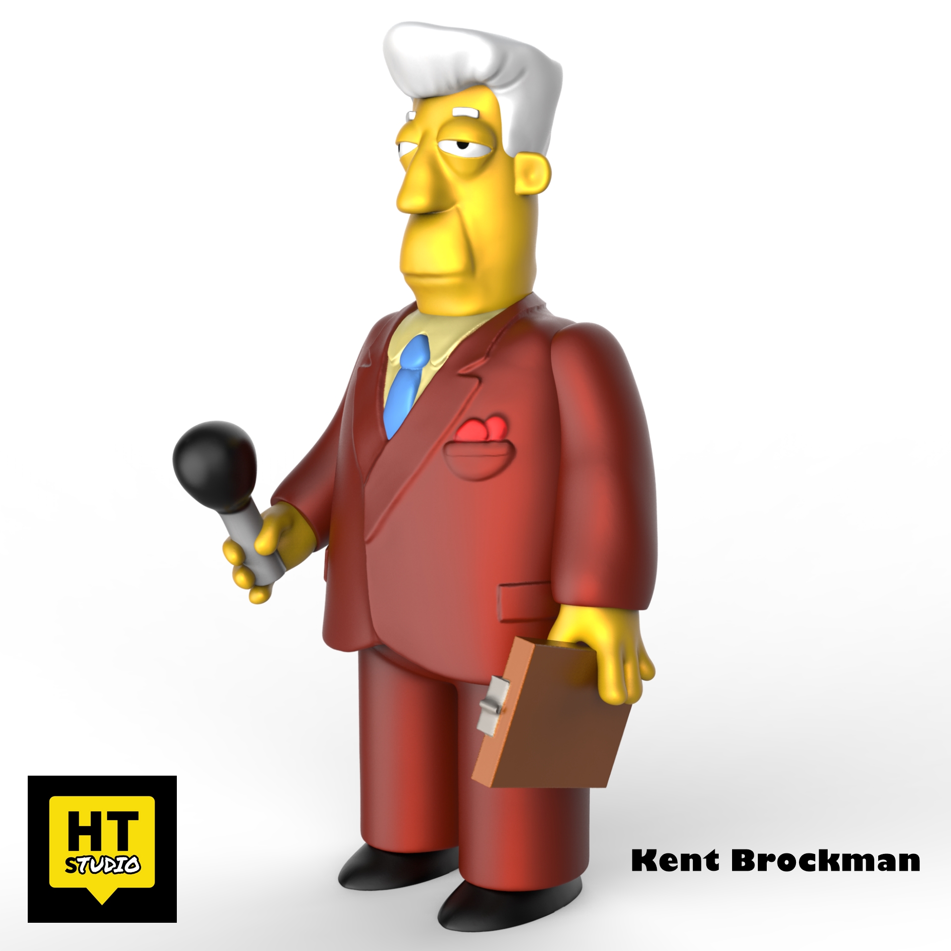 Файл STL Kent Brockman The Simpsons 👽・3D-печатная модель для загрузки・Cults