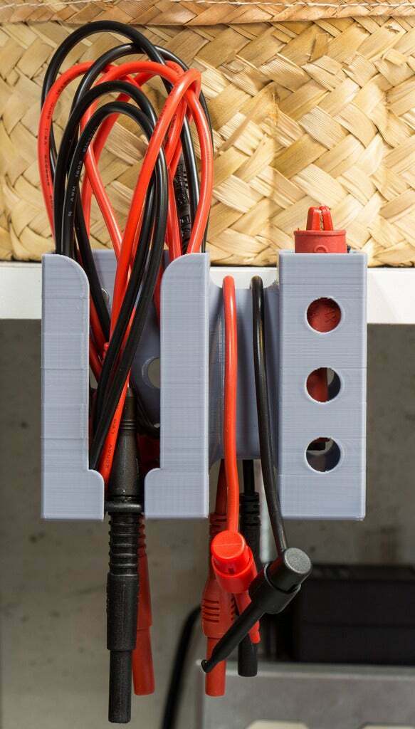 Free STL file Extech TL809 Test Lead Kit Wall Mount・3D printable design