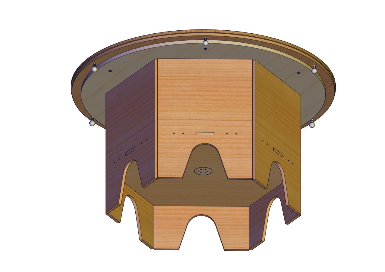 3D file Wood Rotating Dining Table Design V1-TBRI61450776 🪵・3D ...