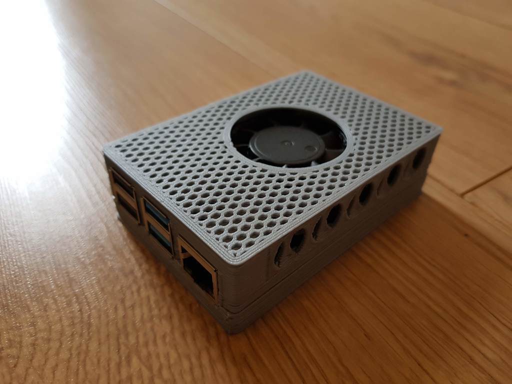 Free STL file Raspberry Pi 4 case (40mm fan) 🔧・3D printer model to ...
