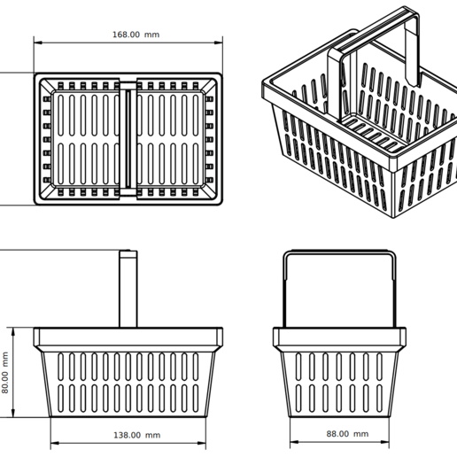 Download STL file Shopping Basket • Template to 3D print ・ Cults