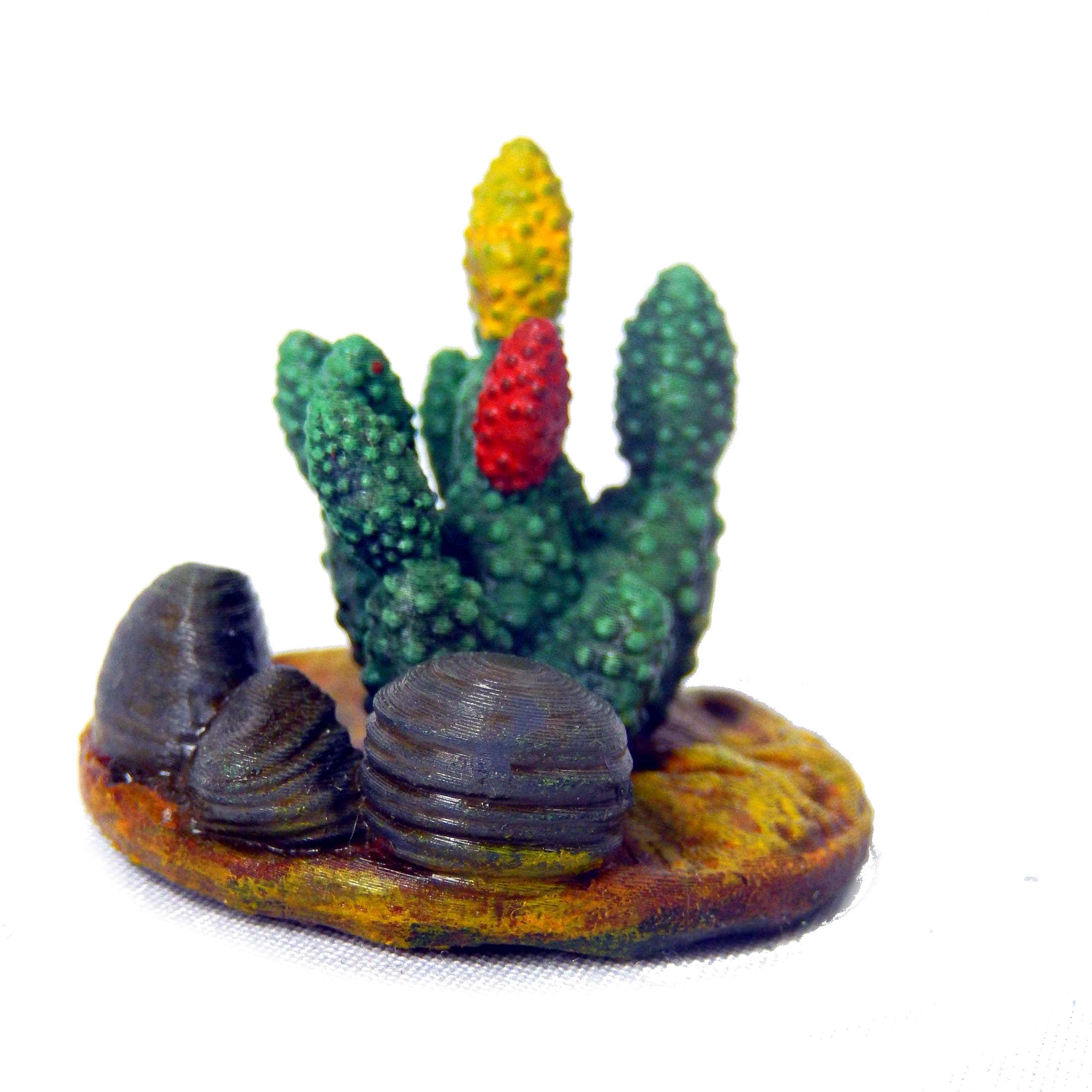 3D file Cactus plant set fantasy scatter terrain (desert plants and ...