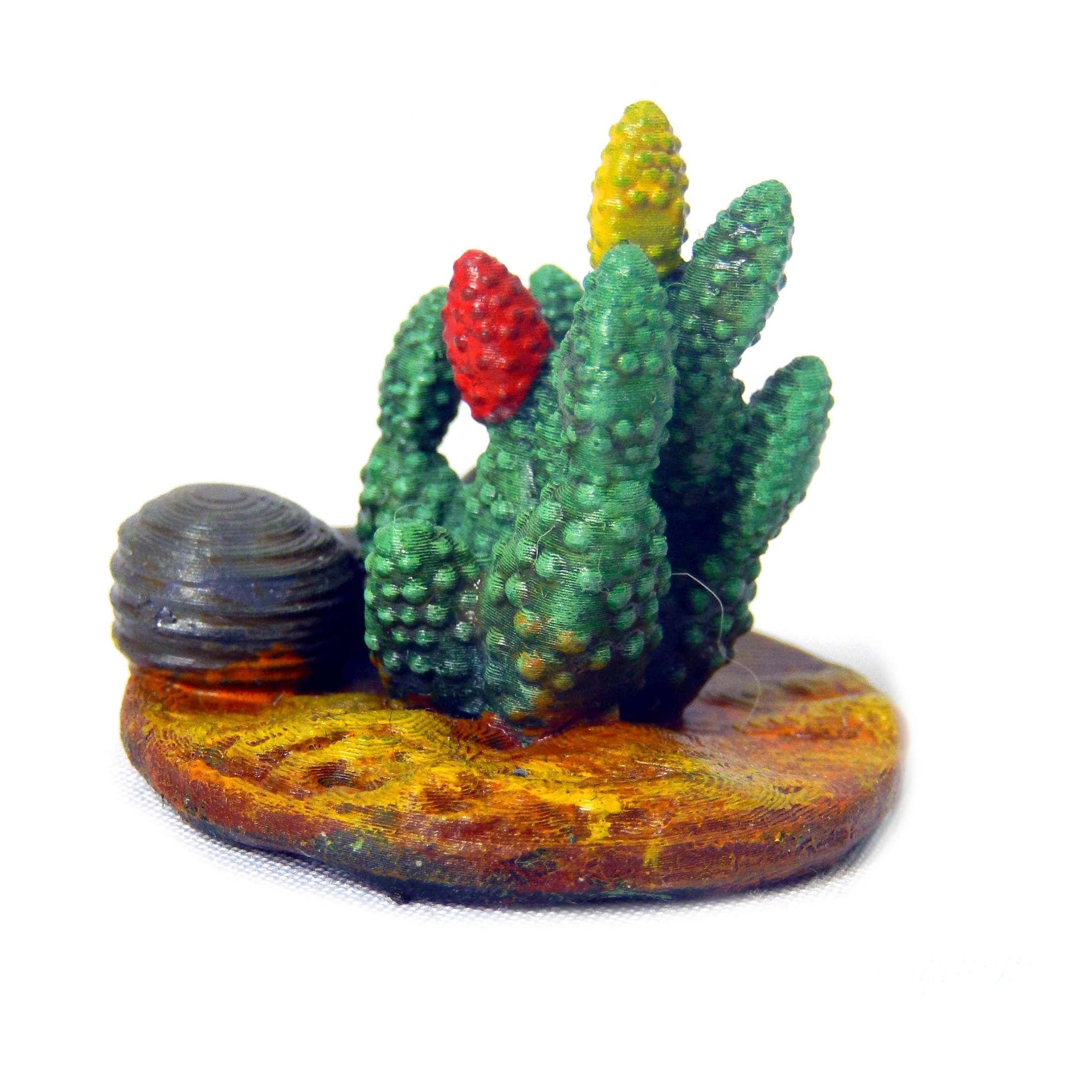 3D file Cactus plant set fantasy scatter terrain (desert plants and ...