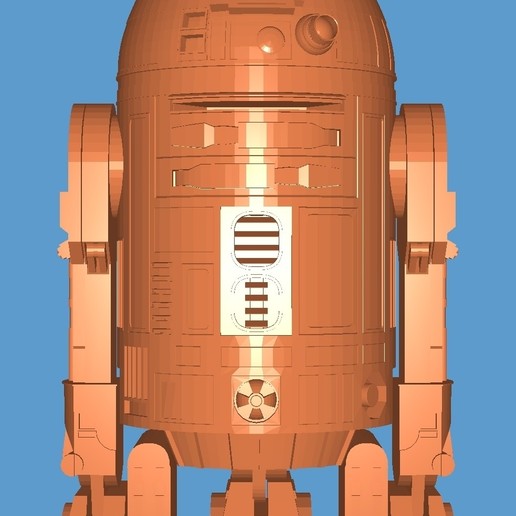 Download STL file R2-D2 , starwars, easy to build • 3D printer template ...