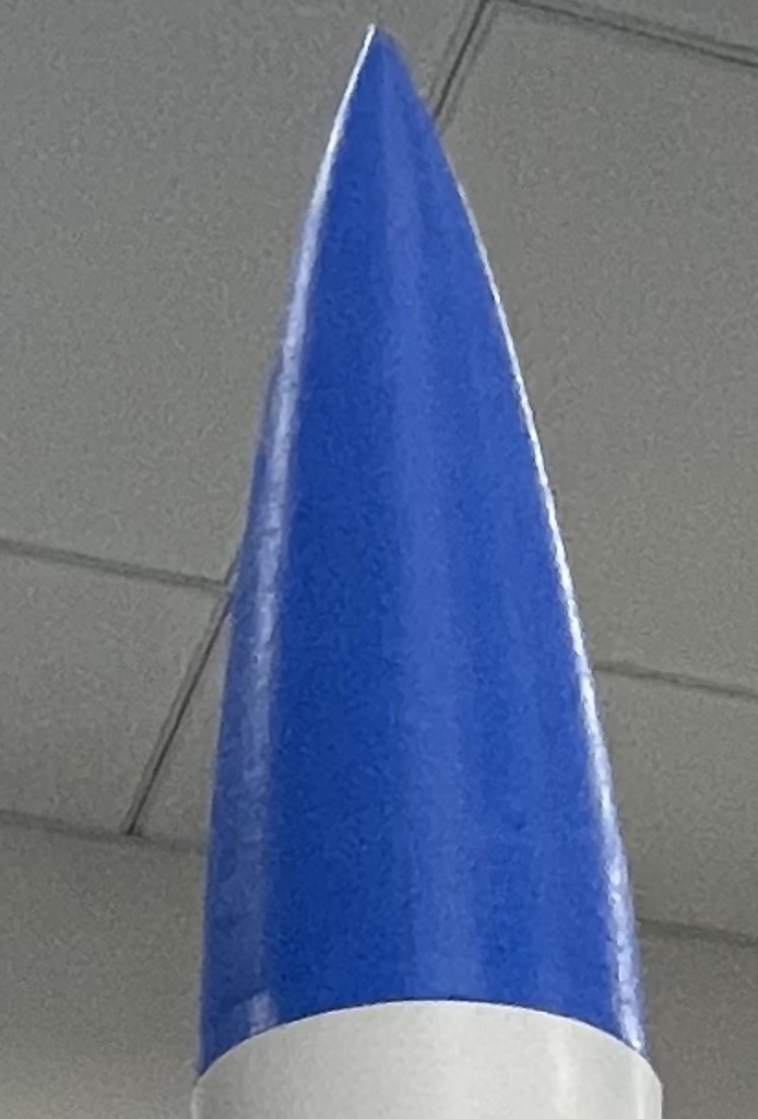 Free STL file Model Rocket Nose Cone for 66mm cardboard tube・Template