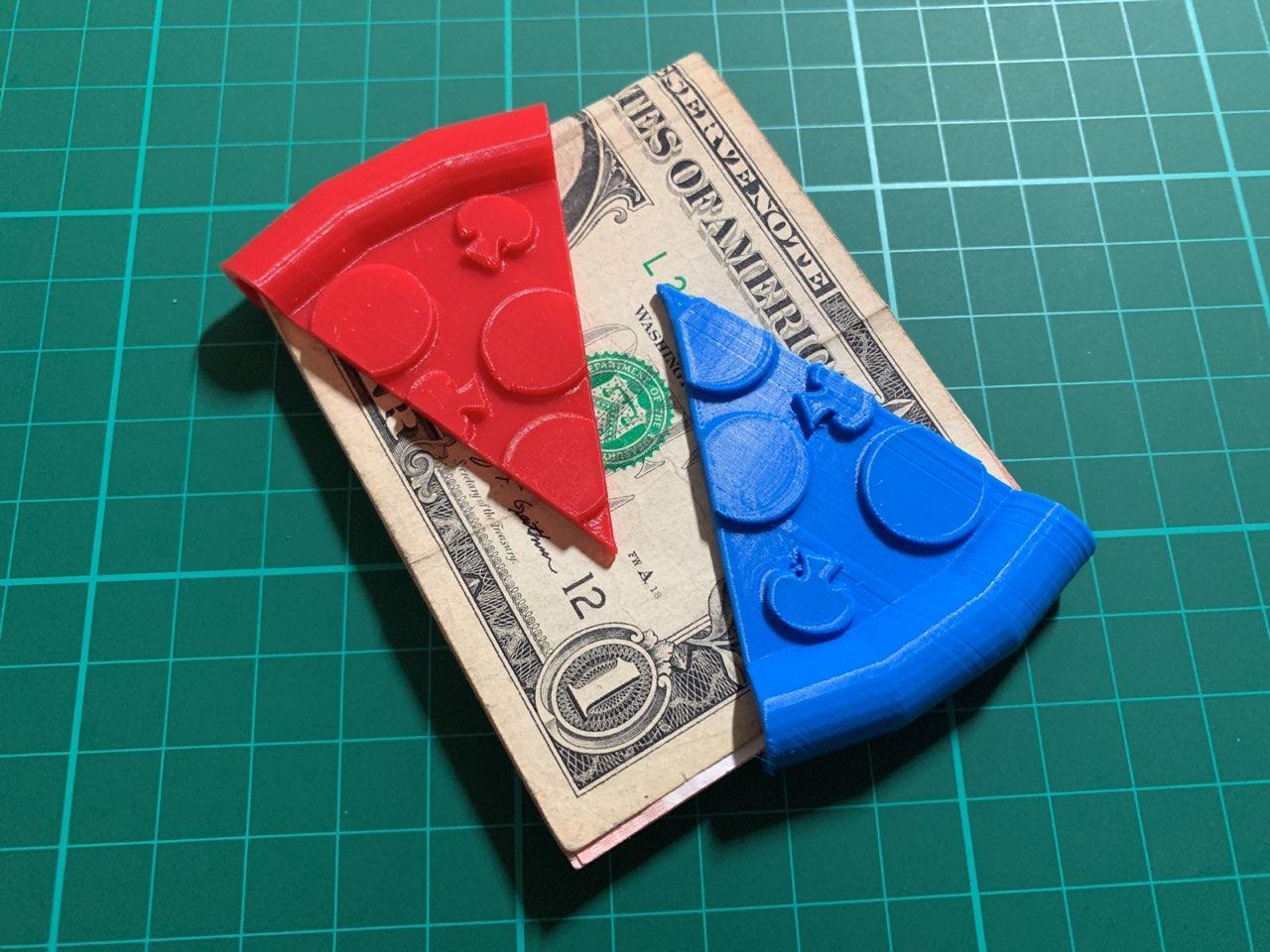 STL file Pizza Money Clip Ref !! Free Full Pizza !! 🍕・3D print