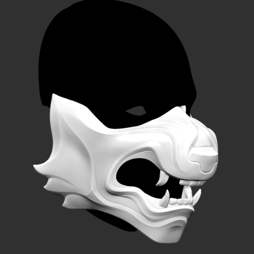 Download OBJ file GHOST OF TSUSHIMA Wolf of Tsushima Mask Fan Art
