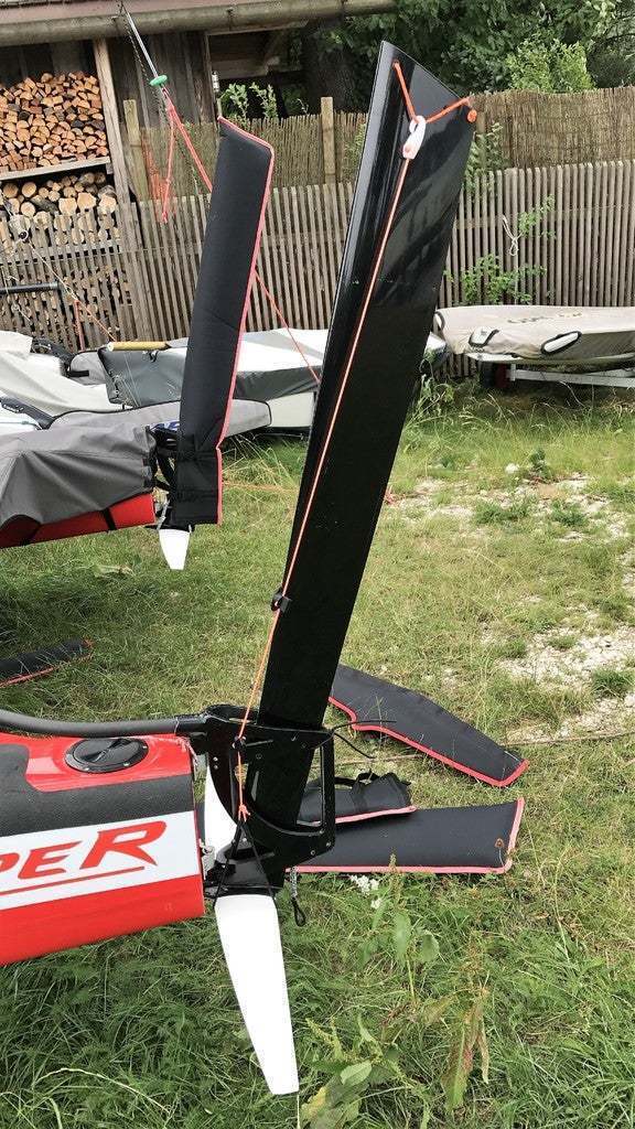 Download free STL file Whisper foiling catamaran adjustable rudder ...