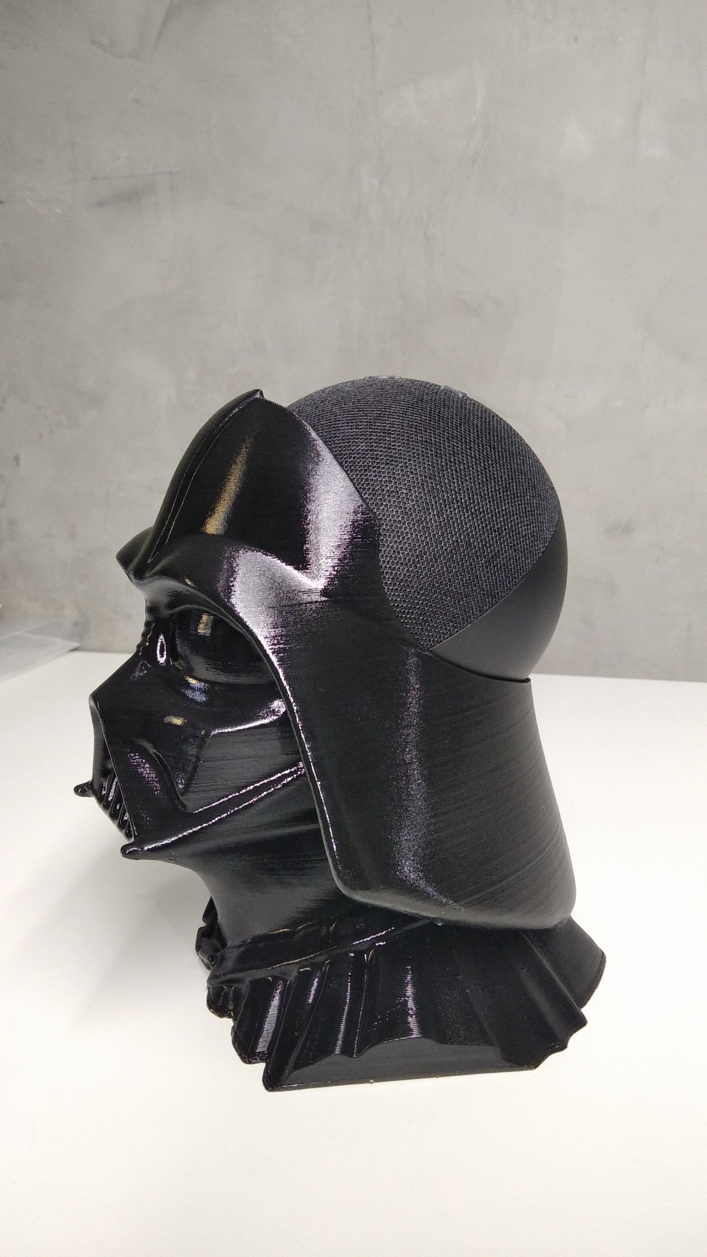 STL File AMAZON ECHO DOT 4RD GEN BASE DARTH VADER 3D Print Model To 
