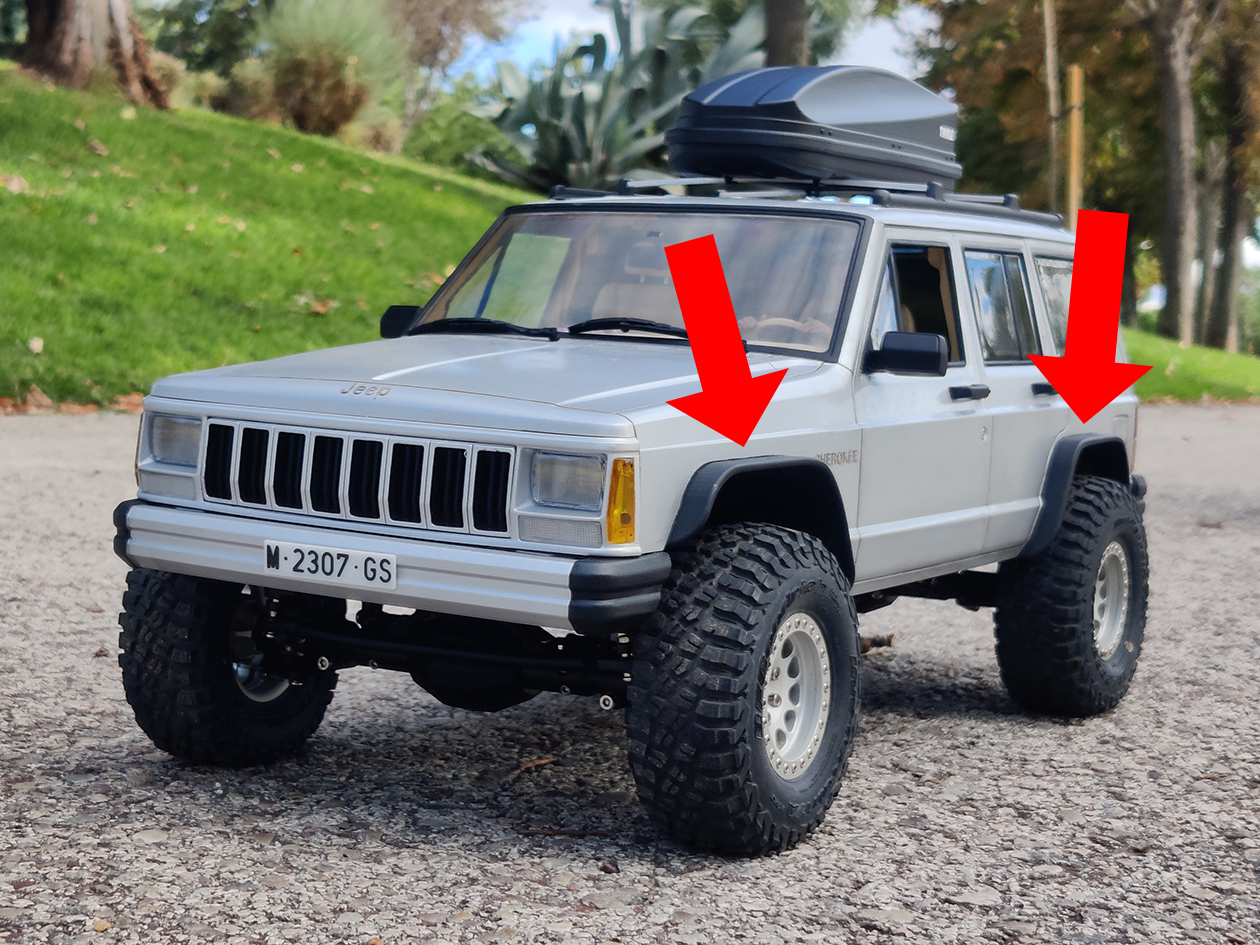 2PCS Rear Left Side Wheel Arch Trim Molding For Jeep Grand Cherokee 2011-2021 – Black ABS, Evmotors