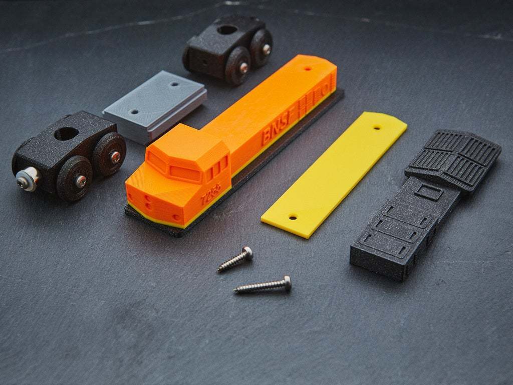 STLDatei Spielzeugeisenbahn BNSF Lokomotive BRIO / IKEA kompatibel 🎠 kostenlos・Modell für 3D