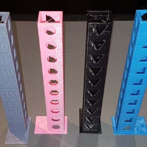 Download free GCODE file Temp Tower / Tour de température PLA • 3D