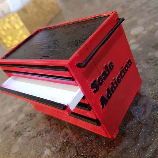 download free stl file 110 scale garage tool box