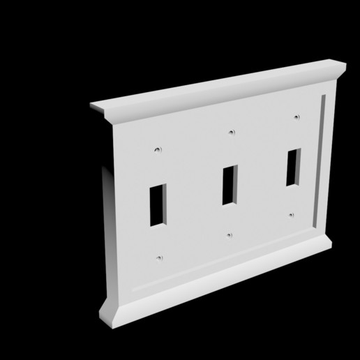 Download STL file Single, Double, & Triple Light Switch Covers ・ Cults